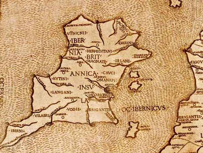 Ptolemy map, 140 AD.