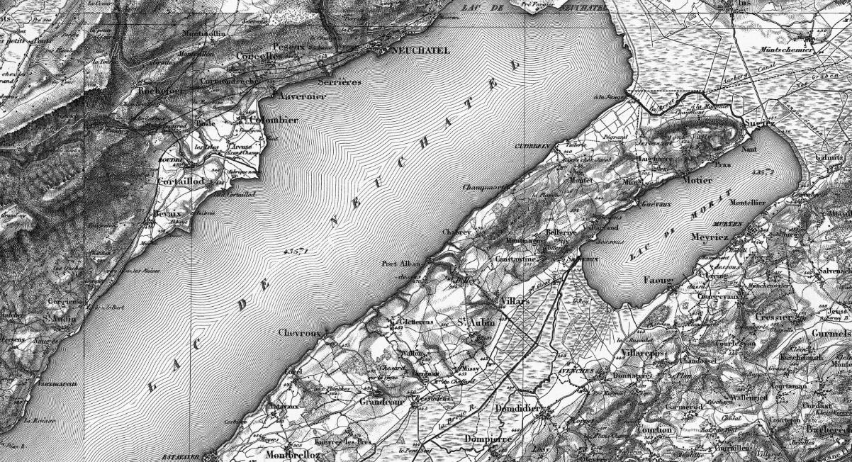 Detail of the Dufour Map.